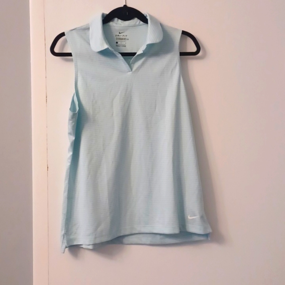 Nike athleisure collared shirt